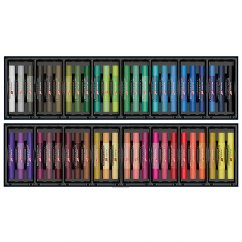 Пастель масляная BRAUBERG ART "Секреты художника", УТОЛЩЕННАЯ, 48 цветов, круглое сечение, 182102 - МСК «Форвард»