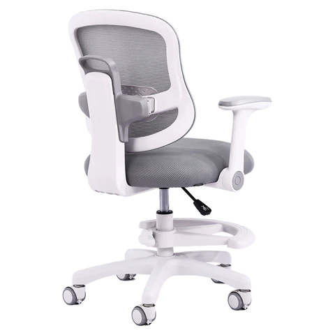 Кресло детское с подставкой для ног BRABIX KIDS "MG-215", сетка/ткань TW, серое, 533313 под заказ 8 дней - МСК «Форвард»