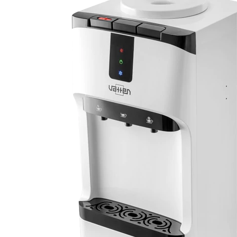 Кулер для воды VATTEN V02WKB, напольный, НАГРЕВ/ОХЛАЖДЕНИЕ КОМПРЕССОР, холодильник, 3 крана, белый, 0604, УТ-00000604 456851 - МСК «Форвард»