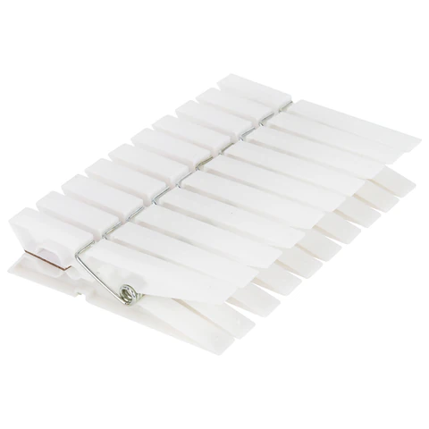 Прищепки бельевые 7,8 см, КОМПЛЕКТ 10 штук, пластик, белые, PRIMILA (ПРИМИЛА) ORIGINAL, 700512 - МСК «Форвард»