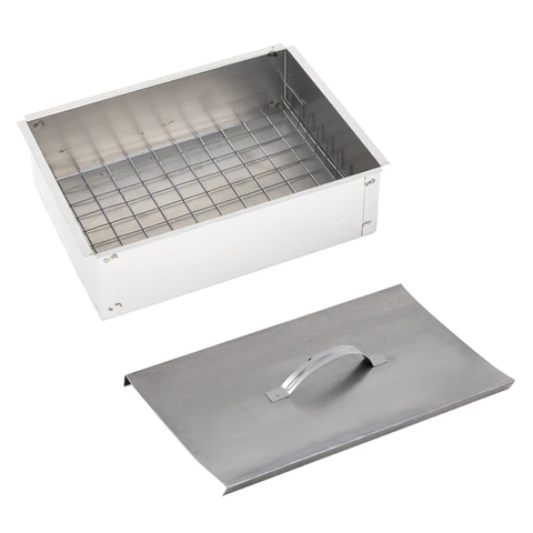 Коптильня одноярусная металлическая, размер 350х260х100 мм, в гофрокоробе, 701729 - МСК «Форвард»