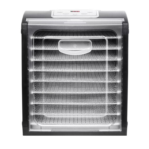 Сушилка для овощей KITFORT КТ-1908, 700 Вт, 18 поддонов, электронное управление, черная/серебристая 458181 - МСК «Форвард»