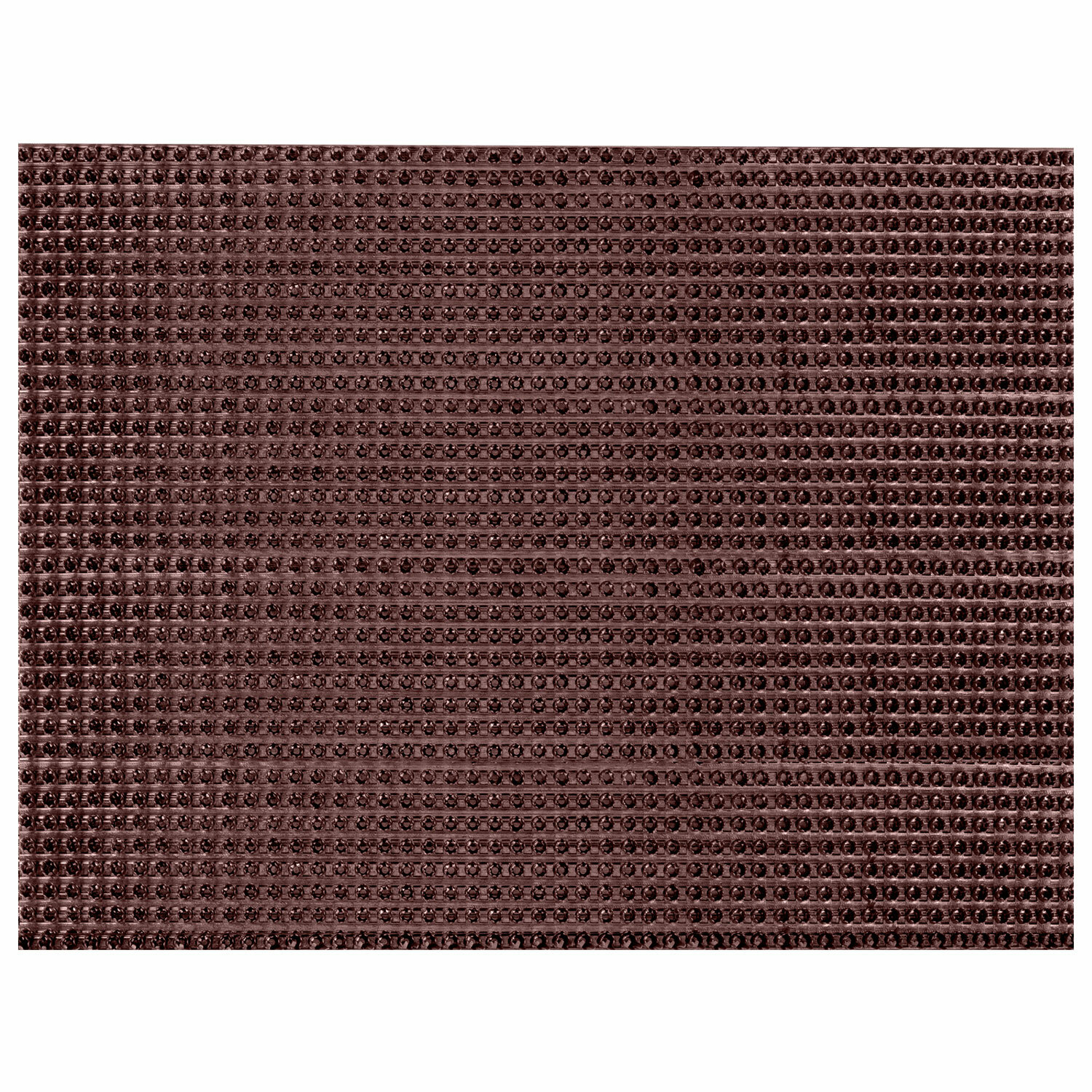 Коврик придверный 45х60 см, ВЕНГЕ пластиковый грязезащитный толщина 10 мм, "ТРАВКА", PRIMILA, 701064