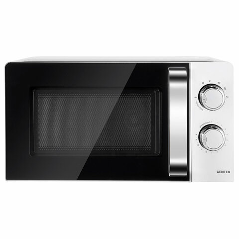 Микроволновая печь CENTEK CT-1575, объем 20 л, мощность 700 Вт, механическое управление, белая, CT-1575 White 457601