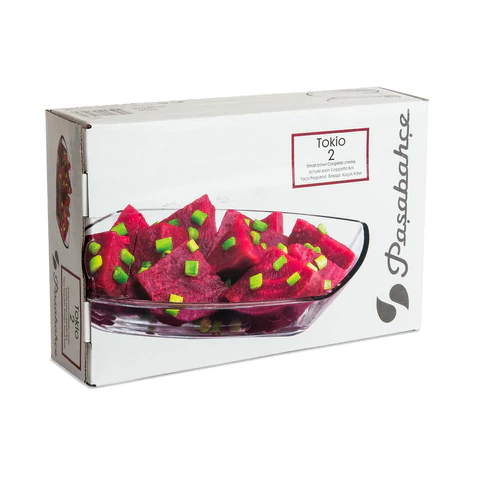 Блюдо, 120х180 мм, КОМПЛЕКТ 2 штуки, стекло, PASABAHCE "ТОКИО", фирменная подарочная упаковка, 54942 700565 - МСК «Форвард»