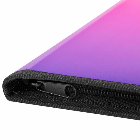 Папка объемная на молнии пластиковая BRAUBERG "Grade", А4, 330х240 мм, 600 мкм, желто-розовый градиент, 271976 - МСК «Форвард»