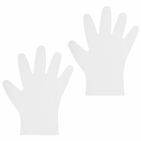 Перчатки одноразовые эластомер TPE, КОМПЛЕКТ 50 пар (100 шт.), M (средний), прозрачные, ELEGREEN, ГППVTЭлП-M 701119 - МСК «Форвард»