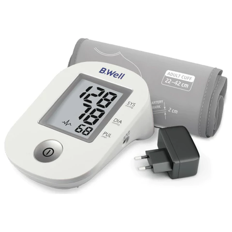 Тонометр B.WELL PRO-33ad, манжета 22-42 см, автоматический, на плечо, адаптер питания, PRO-33 ad 631364
