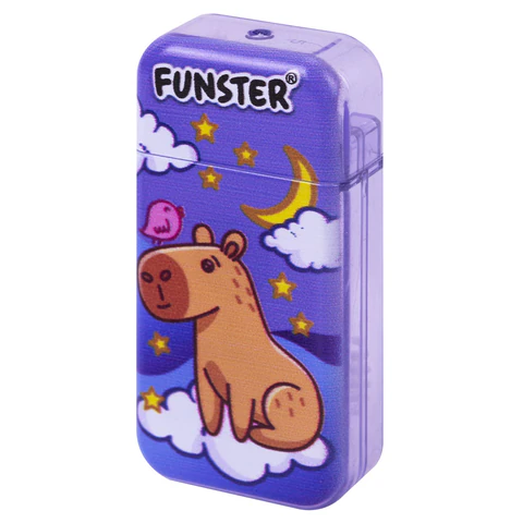 Корректирующая лента FUNSTER (ФАНСТЕР) "КАПИБАРЫ", 5 мм х 5 м, КОМПЛЕКТ 6 штук, пенал с zip-замком, 273021 - МСК «Форвард»