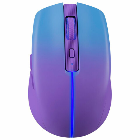 Мышь беспроводная бесшумная DEFENDER Mystery MM-301 LED, 5 кнопок + колесо-кнопка, фиолетовая, 52301 514041 - МСК «Форвард»