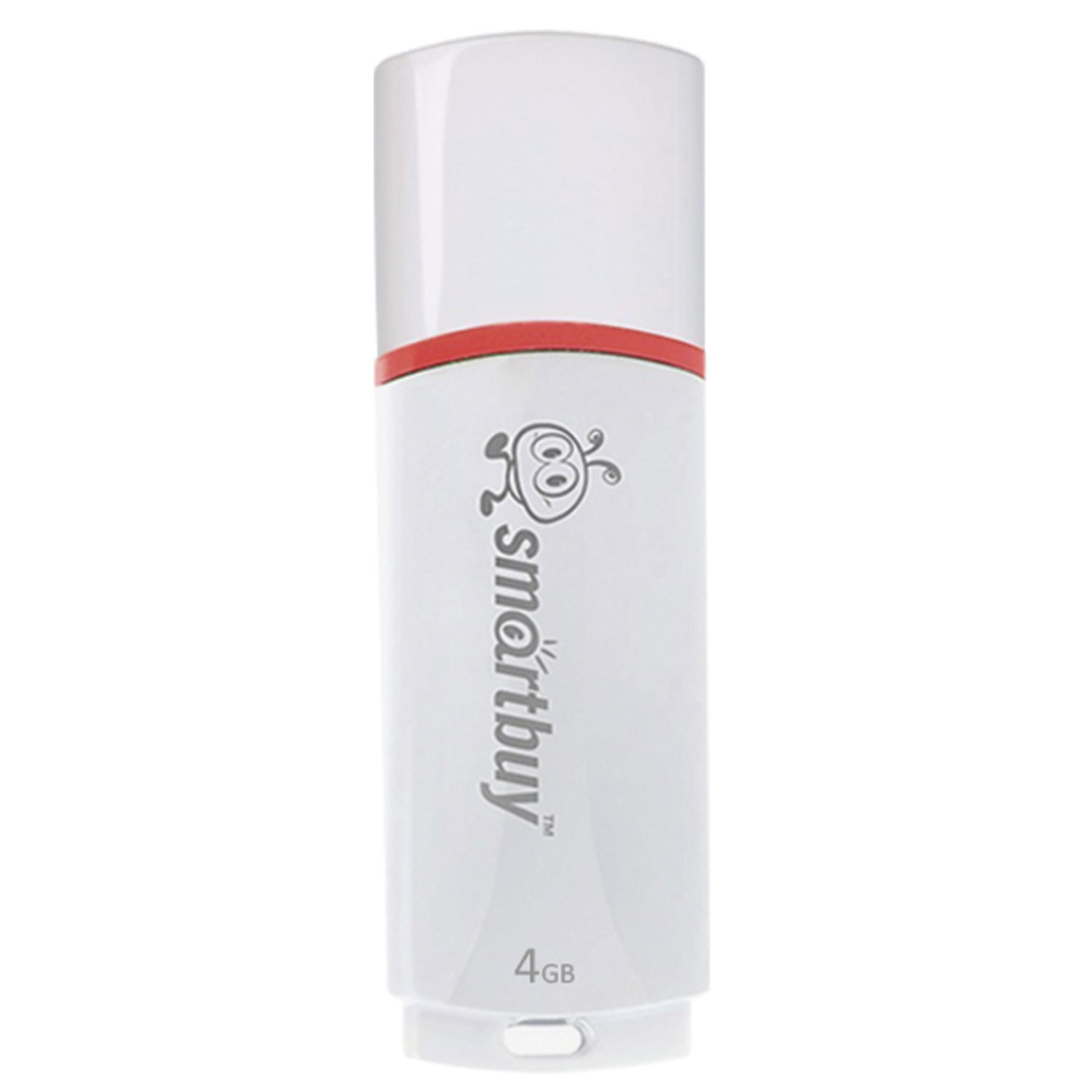 Флеш-диск 4GB SMARTBUY Crown USB 2.0, белый, SB4GBCRW-W 512770