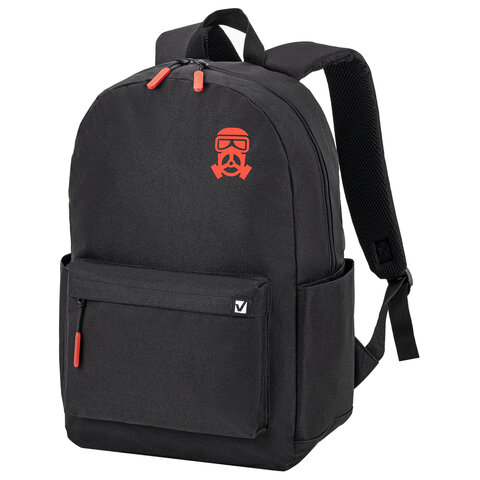 Рюкзак BRAUBERG ENERGETIC универсальный, эргономичный, Mask, черный, 43х30х16см, 270797