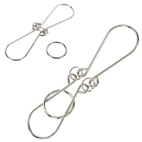 Головоломки металлические большие ЗОЛОТАЯ СКАЗКА, набор 6 штук, MEDIUM level, 664926 - МСК «Форвард»