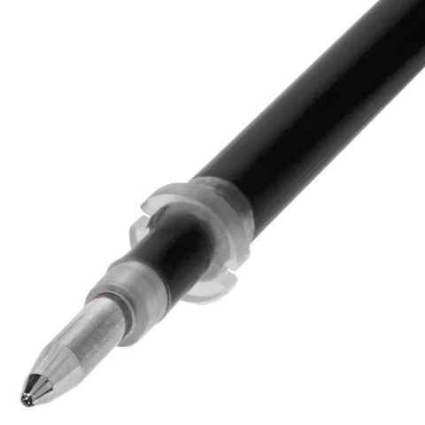 Стержни гелевые STAFF, 135 мм, НАБОР 10 шт. + 2 шт. в ПОДАРОК, ЧЕРНЫЕ, стандартный наконечник, узел 0,5 мм, линия письма 0,35 мм, 170411 - МСК «Форвард»