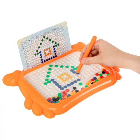 Мозаика магнитная развивающая для детей "Краб", стилус, 101 магнит, 10 карточек, BAMBOX (БАМБОКС), 665889 - МСК «Форвард»