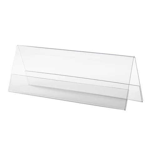 Подставка настольная для презентаций информационная 300х100 мм (домик) двусторонняя, в защитной пленке, BRAUBERG, 291251 - МСК «Форвард»