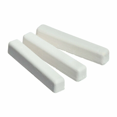 Мел белый квадратный средней твердости 12 штук, ГАММА, картонная упаковка, 280120213 273015 - МСК «Форвард»