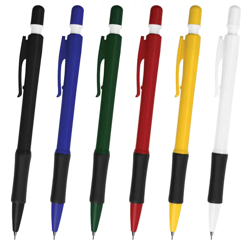 Карандаш механический 0,5 мм, BRAUBERG Nova, ластик, резиновый грип, корпус ассорти, 180397