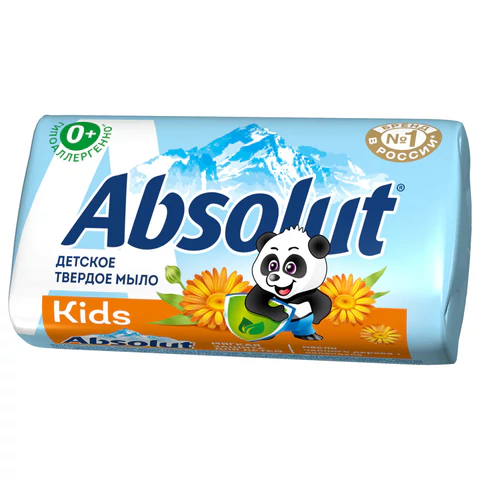 Мыло туалетное детское 90 г, ABSOLUT KIDS "Календула", натуральное, 07357, 6063 609029 - МСК «Форвард»