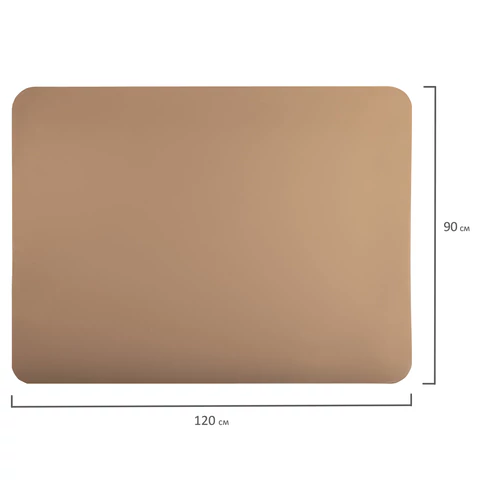 Коврик защитный напольный BRABIX, полипропилен, 90х120 см, бежевый, толщина 1,2 мм, 608708, 1212091203 - МСК «Форвард»