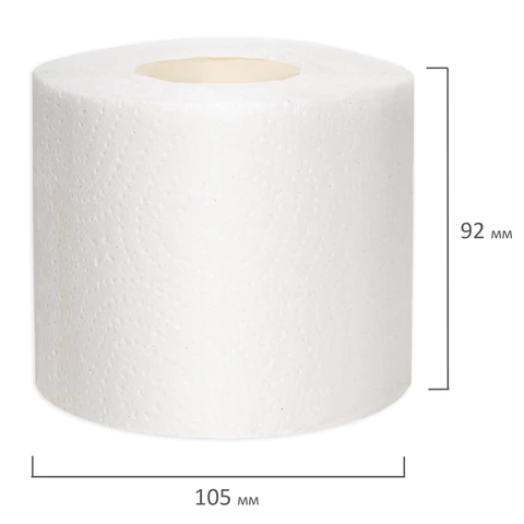 Бумага туалетная быт., спайка 4 шт., 2-х слойная, (4х15 м), VEIRO Домашняя, белая, 1с24, 128024 - МСК «Форвард»