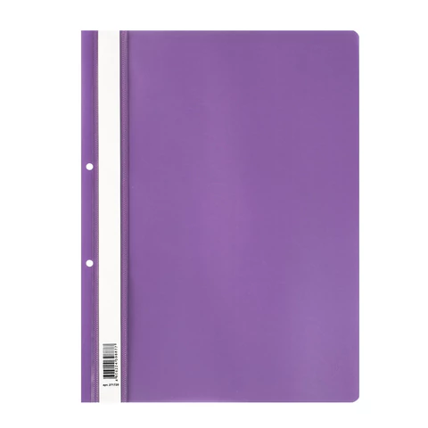Скоросшиватель пластиковый с перфорацией STAFF, А4, 100/120 мкм, фиолетовый, 271720 - МСК «Форвард»