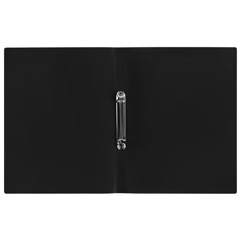 Папка на 2 кольцах А4 BRAUBERG UNIVERSAL, 25 мм, черная, до 170 листов, 0,5 мм, 273031 - МСК «Форвард»