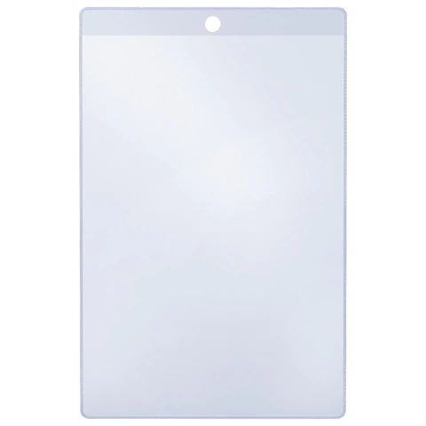 Карман информационный подвесной, ценникодержатель А5, КОМПЛЕКТ 50 шт., ПВХ, BRAUBERG, 291285 - МСК «Форвард»