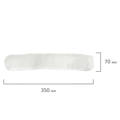 Насадка-шубка для окномойки 601518, акрил/дакрон, рабочая часть 35 см, липучки, LAIMA PROFESSIONAL, 601520 - МСК «Форвард»