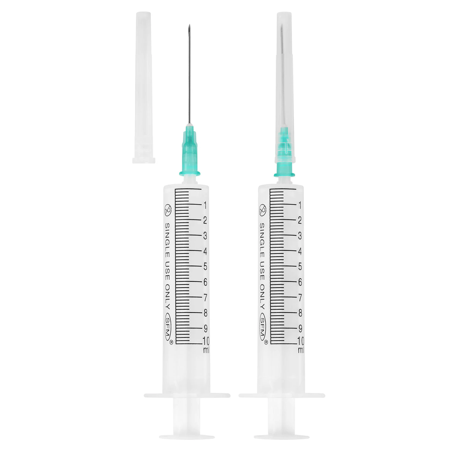 Шприц 2-х компонентный SFM, 10 мл. КОМПЛЕКТ 100 шт. в коробке, игла 0,8х40 - 21G,  534272 630460