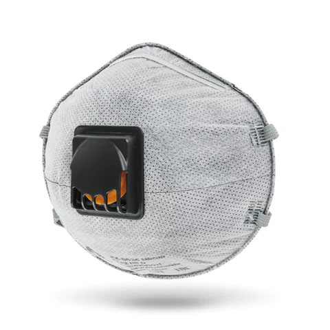 Респиратор с клапаном и угольным фильтром, КОМПЛЕКТ 10 шт., полумаска фильтрующая, формованный, FFP2, JM-8626 610926