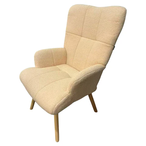 Кресло BRABIX "Soft LC-305", фактурная ткань букле (экомех), кремовое, 533146 - МСК «Форвард»