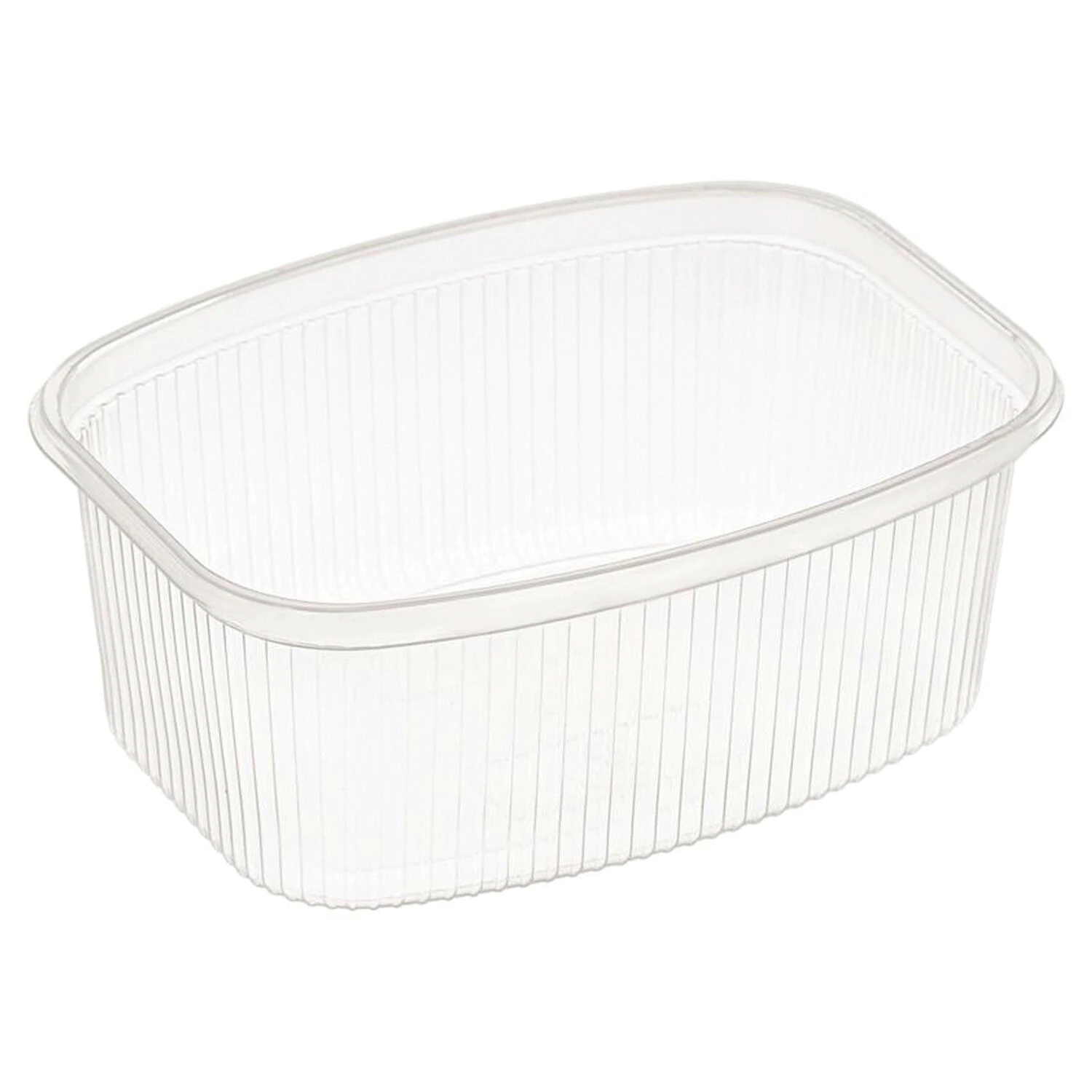 Одноразовый контейнер 500мл, КОМПЛЕКТ 100шт, БЕЗ КРЫШКИ, 138х102мм прозрачные, ПП, ЮПЛАСТ, шк432 ЮУП 607536