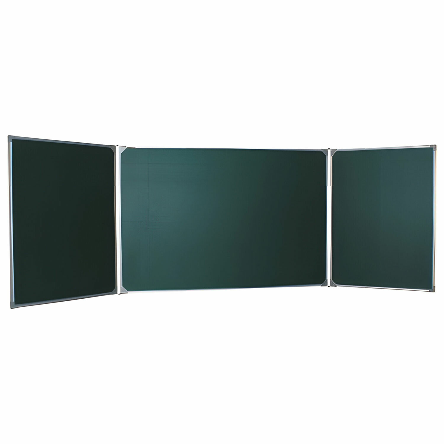 Доска для мела магнитная 3-х элементная, 100х170/340см, 5 рабочих поверхн., зеленая,BOARDSYS,ТЭ-340М 231694 