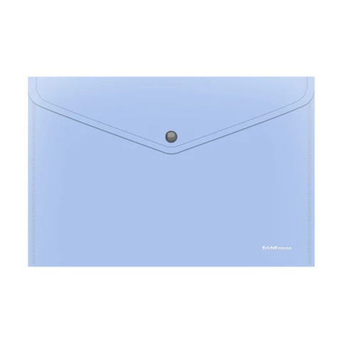 Папка-конверт с кнопкой ERICH KRAUSE "Matt Pastel Bloom", А4, до 120 л, непрозрачная, ассорти, 0,18 мм, 61141 272924 - МСК «Форвард»