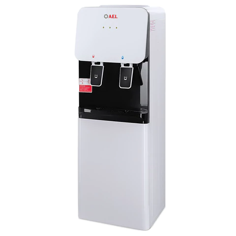Кулер для воды AEL LD-AEL-85C, напольный, НАГРЕВ/ОХЛАЖДЕНИЕ ЭЛЕКТРОННОЕ, шкаф, 2 крана, белый, 00395 456853 - МСК «Форвард»