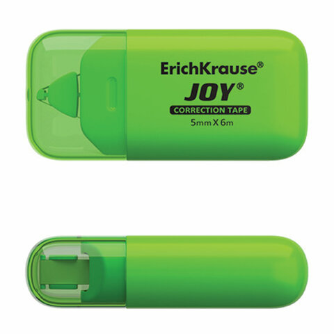 Корректирующая лента ERICH KRAUSE "JOY" 5 мм х 6 м, корпус ассорти, блистер, европодвес, 53197 272904 - МСК «Форвард»