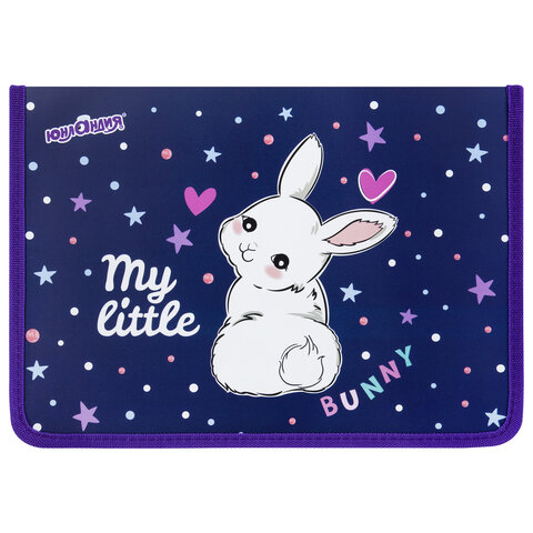 Папка для труда на молнии ЮНЛАНДИЯ А4, 1 отделение, откидная планка, органайзер, "Fluffy tail", 272220 - МСК «Форвард»