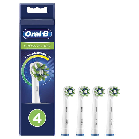 Насадки для электрической зубной щетки КОМПЛЕКТ 4 шт. ORAL-B (Орал-би) Cross Action EB50RX, 80348194 608721 - МСК «Форвард»