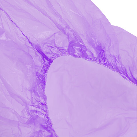 Бахилы MERIDIAN ПРОЧНЫЕ 3,8 грамма, фиолетовые КОМПЛЕКТ 100 штук (50 пар), 40х15 см, ПНД 631344 - МСК «Форвард»