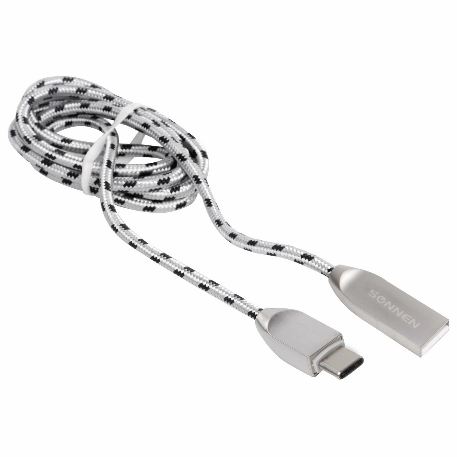Кабель USB 2.0-micro USB, 1м, SONNEN Premium, медь, передача данных и быстрая зарядка, 513125