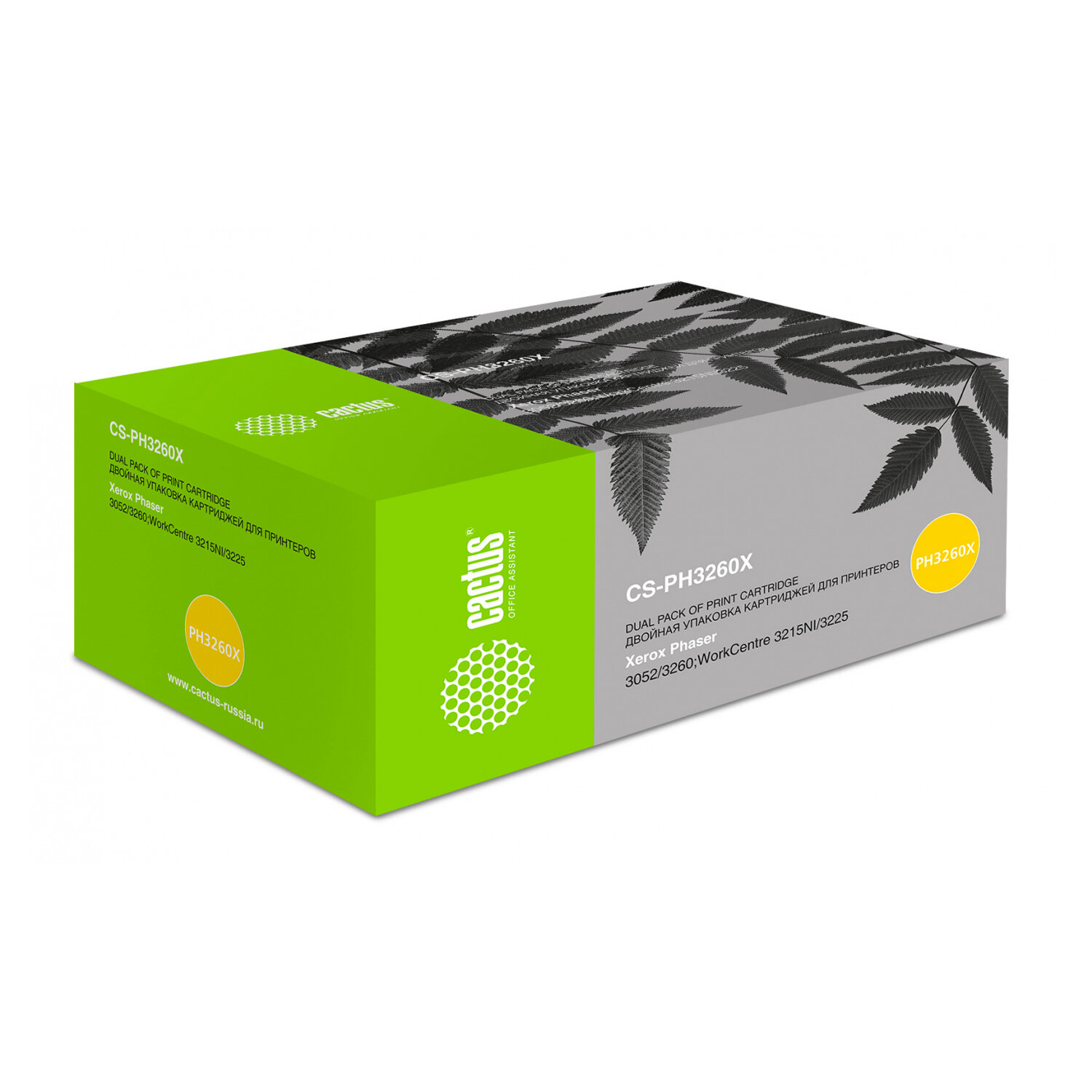 Тонер-картридж CACTUS (CS-PH3260X) для XEROX Phaser 3052/3052NI/3260, ресурс 6000 стр. CS-PH3260X  363210