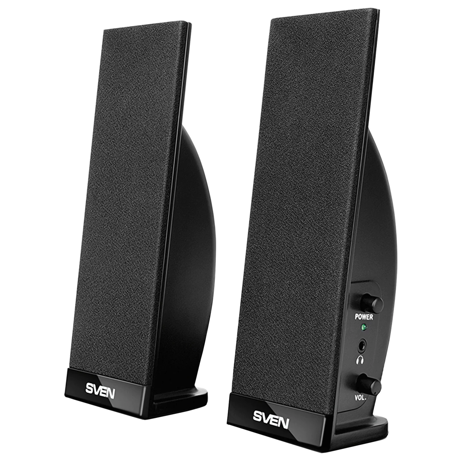 Колонки компьютерные SVEN 230, 2.0, 2х2 Вт, пластик, черные, SV-0110230BK 512932