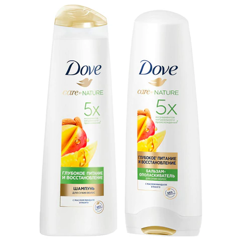 Подарочный набор DOVE "Глубокое питание и восстановление" Шампунь 250 мл + Бальзам 200 мл 700623 - МСК «Форвард»