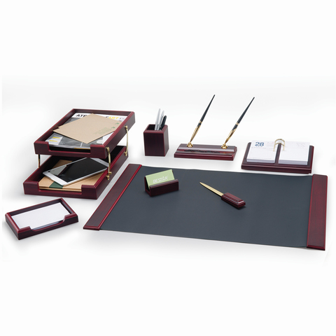 Набор подарочный настольный BESTAR "Titan" из дерева, 8 предметов, цвет "красное дерево", 236366 - МСК «Форвард»