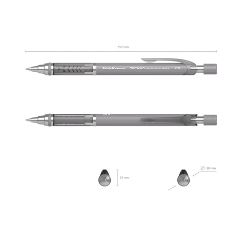 Карандаш механический с автоматической подачей грифеля 0,9 мм, ERICH KRAUSE "Techno", HB, 56014 182139 - МСК «Форвард»