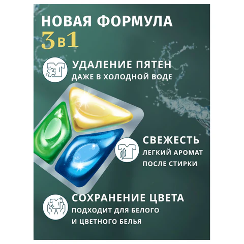 Капсулы для стирки белья 12 шт., BIMAX ЭКО "100 пятен" бумажная коробка, 394-7К 702638 - МСК «Форвард»