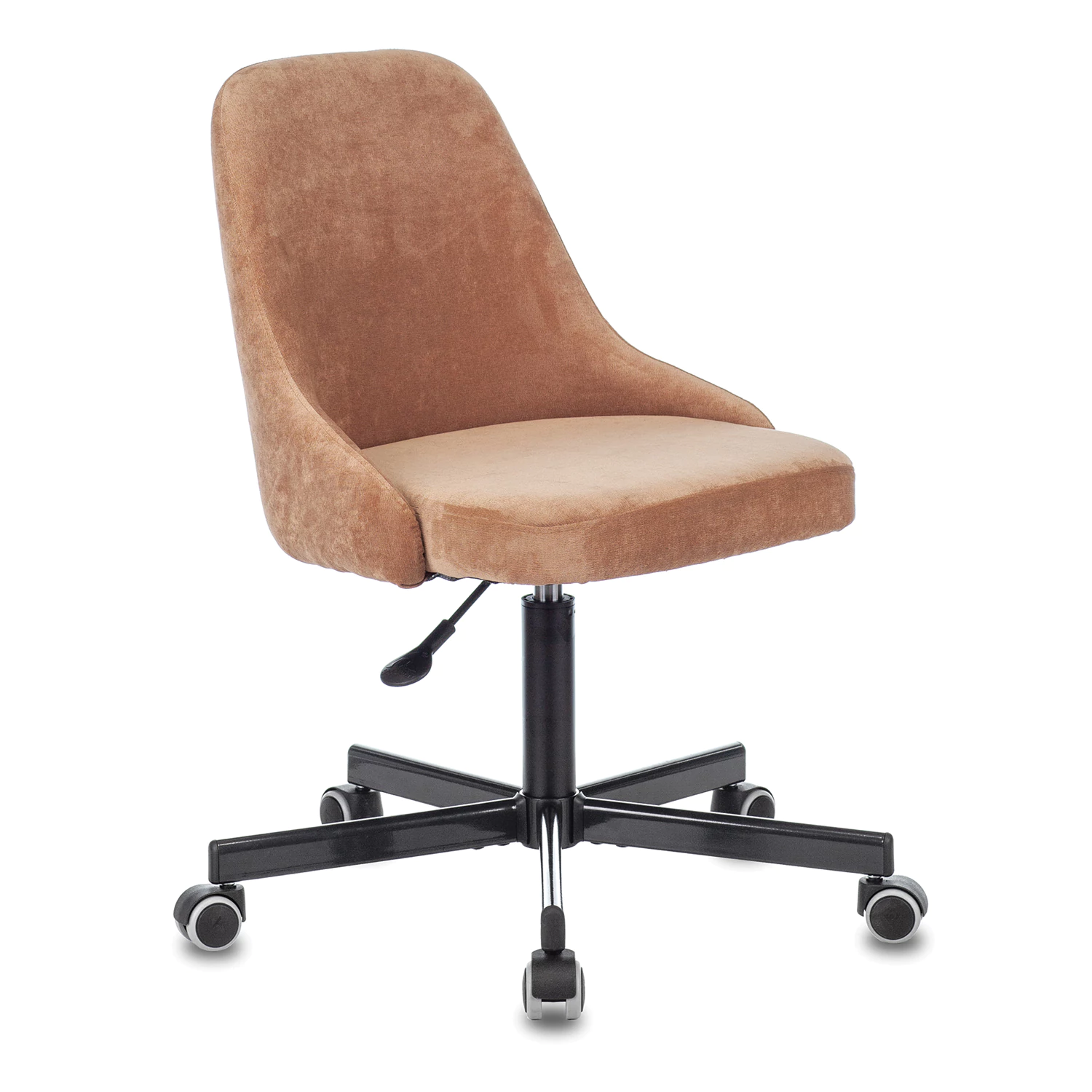 Кресло CH-340M, пятилучие металлическое, ткань, светло-коричневое "velvet 90",1397884 532652