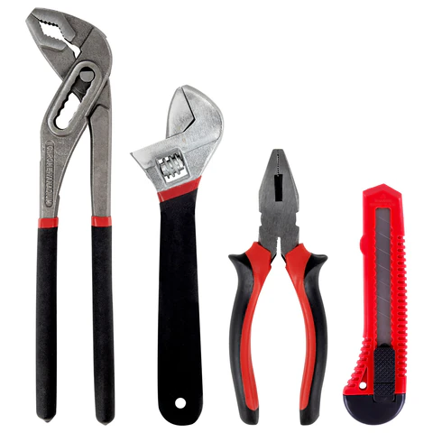 Набор инструментов столярно-слесарный, 9 предметов, пластиковый бокс, ГРАНДМАСТЕР, 671325 - МСК «Форвард»