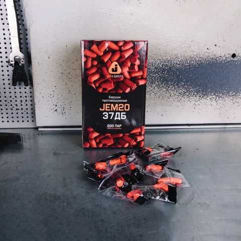 Беруши (противошумные вкладыши) одноразовые, без шнурка, SNR 37дБ, 1 пара, пакет, JETA SAFETY, JEM20 671083 - МСК «Форвард»